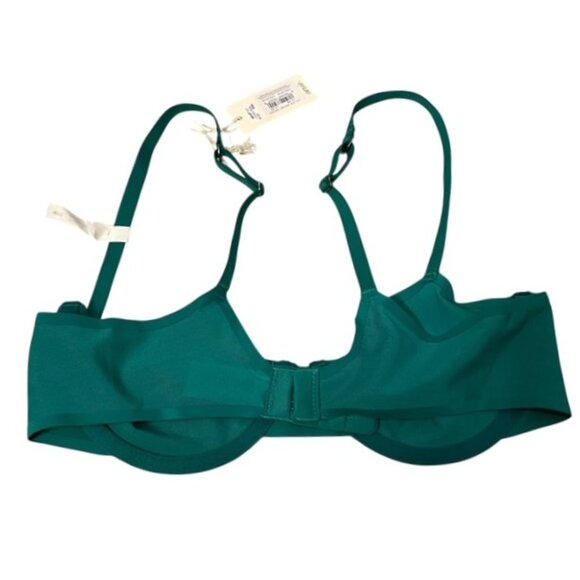 NWT Aerie Smoothez Green Unlined Sheer Mesh Balconette Underwire Bra 36B - Picture 2 of 11